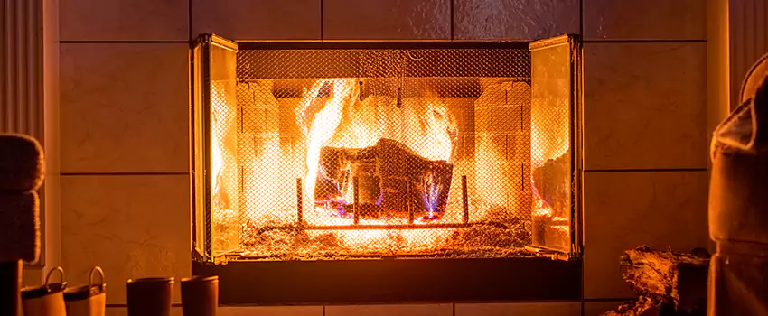 Mendota Hearth Landscape Fireplace Installation in Parkway, California
