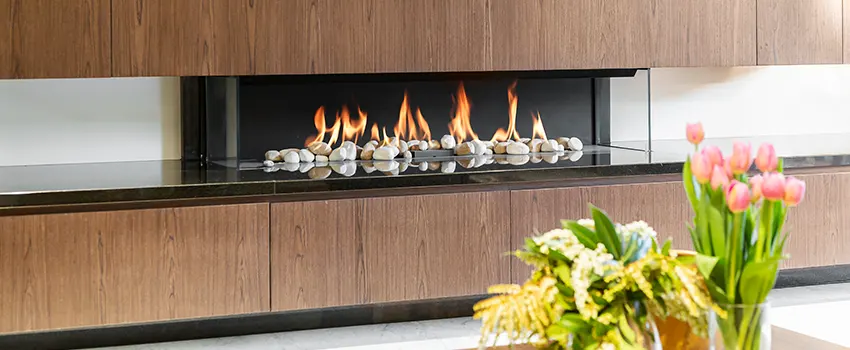 Double-height Fireplace Design Refurbishment in Parkway, California